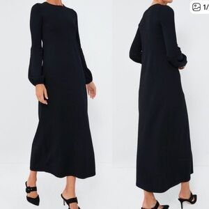 Tuckernuck Black Long-Sleeve Maxi Dress
